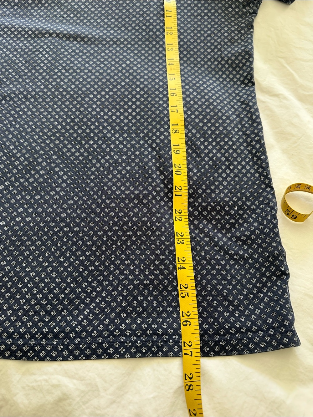 Theory men’s Navy and White Micro Dot Crewneck Tee size large - Picture 9 of 12